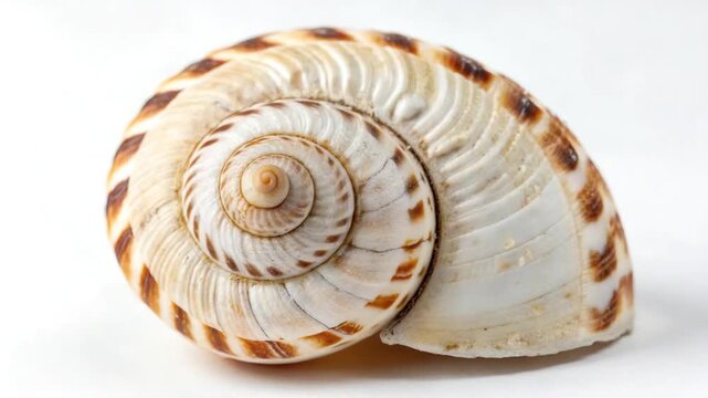 sea shell close up orbit video