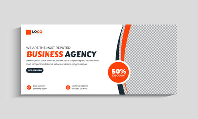 Creative Business Marketing Agency Facebook Cover Template
