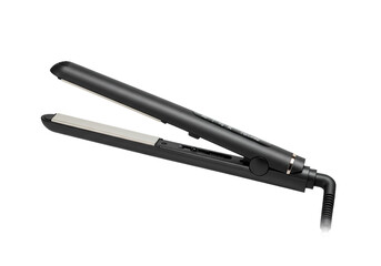 Sleek black hair straightener for salon quality styling
