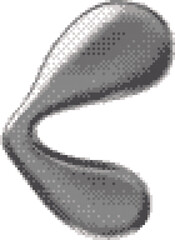 3D chrome liquid blob shape, silver blob splash Y2K style vector pixel art, aesthetic metal melting steel fluid form