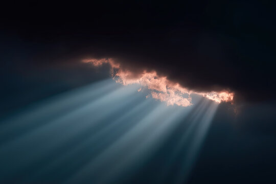 heavenly, texture, contrast, cumulus, dark, storm, painted, ai generated
Golden sunset rays pierce dramatically through textured storm clouds creating moody atmospheric display.
