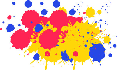🎨 Colorful Paint Splatter on Surface — Abstract Art Background with Vibrant Creative Expression