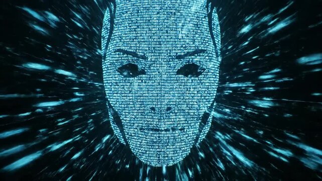 digital human face ai concept misinformation data