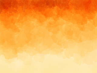 Watercolor Abstract Background - オレンジに染まる空のようなやさしい手描き水彩テクスチャ