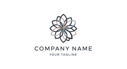 Elegant floral logo design for a wellness brand with a modern aesthetic.
