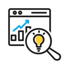 Vector multi color icon for Insights