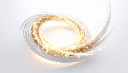 白い背景に浮かぶ炎の輪
