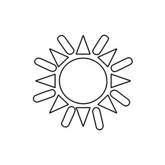 Outline Sunny Weather Symbol