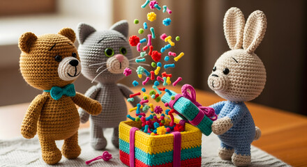  Crochet Excited Gift Box