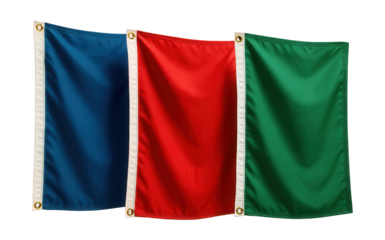 Durable UV-protected nylon flags, ideal for lasting outdoor use in park pavilions.