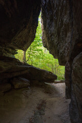 Obraz premium Rock City Park Olean New York, Giant Rock Formations and Scenic Overlook