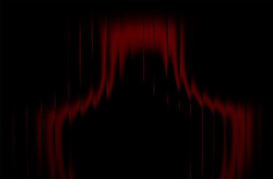 Dramatic deep red light on a textured black background creates an evocative modern feel