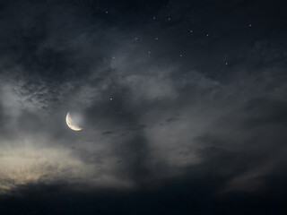 Islam moon star night isra miraj namaz sunset background mubaruk greeting islam ramadan element masjid aqsa hajj kaaba umrah eid arabian religion islamic arab muslim greeting miraj kaaba © wing-wing