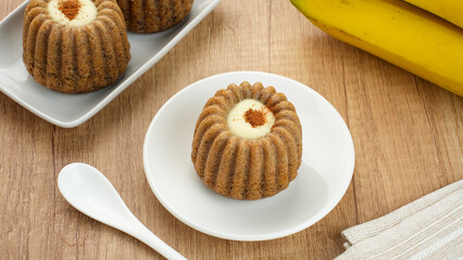 Bolu Pisang, delicious banana cake with cinnamon, gluten free