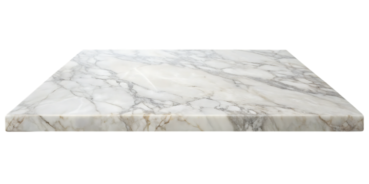 Marble Slab, with Grey Veining, cutout, PNG isolated on white or transparent background