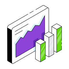 Perfect design icon of business chart 