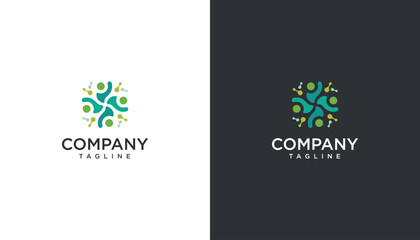 Abstract vector graphic logo design. Modern geometric logo template