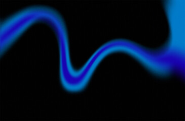 Stunning abstract blue light wave effect on black background for modern design projects