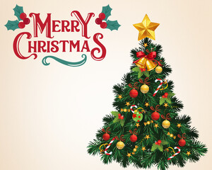 Merry Christmas card Text Background Image