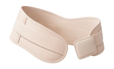 Adjustable maternity support belt with Velcro closure.