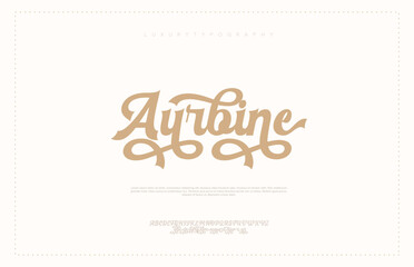 Luxury serif font in modern style. Elegant wedding alphabet letters font and number. Typography Luxury classic lettering serif fonts decorative vintage retro logo