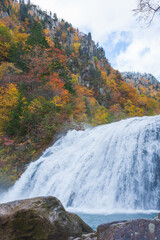 秋晴れの天人峡