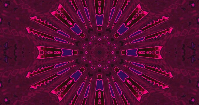 This visual features a seamless looping tunnel effect with vibrant pink patterns radiating outward. It creates a mesmerizing display suitable for screensavers, enhancing any digital space.