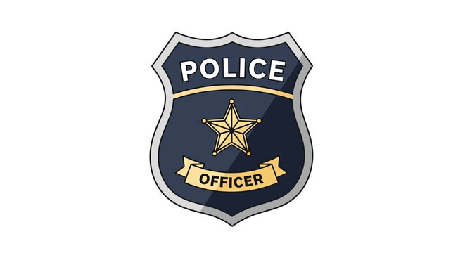 Police Officer Badge Emblem.