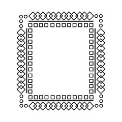 Geometric border frame graphic design element