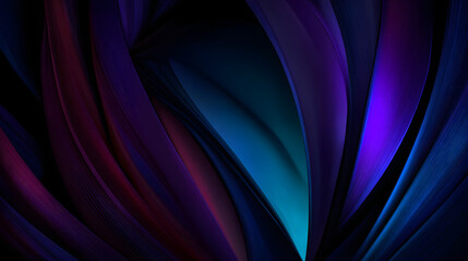 Abstract illustration featuring flowing curves in shades of purple and blue, creating a dynamic and vibrant visual effect.