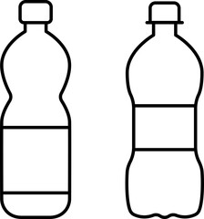 Drinks thin line icons set. Beverages and smoothies icon set. Cold water, cocktails, juice, hot drinks, champagne and wine glasses, coffee and tea vector symbols collection. Outline beverage menu set