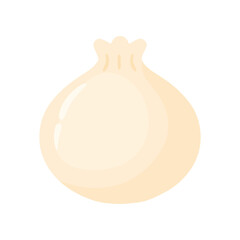 Dim sum or dumpling Chinese food cartoon vector illustration