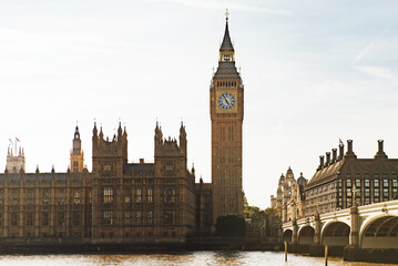 The beauty of Big Ben and Palace of Westminster in daytime, England, a must-visit historic landmark and popular tourist attraction.