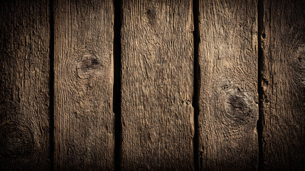 An aesthetically pleasing close-up of rustic wooden planks with rich textures and grain patterns, perfect for natural backgrounds.