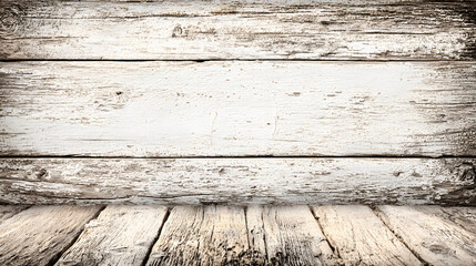 Textured whitewashed wooden background with rustic charm.