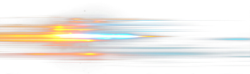 Night car png glowing blue beam speed reflection.
