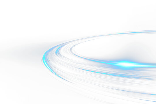 Energy line png bright glowing blue motion trail.
