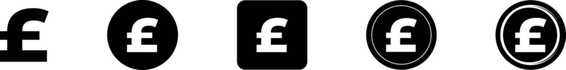 British Pound symbol vector illustration