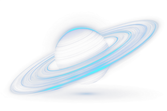 Planetary solar system png realistic cosmic universe artwork.
