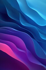 Obraz premium Vibrant abstract waves of blue and purple tones