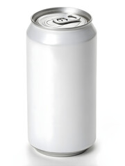 Blank White Soda Can Mockup - Isolated on White Background