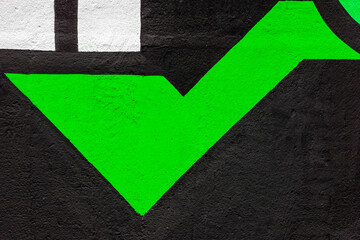 Beautiful bright colorful street art graffiti background. Abstract creative spray drawing fashion...