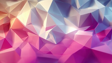Obraz premium Abstract polygonal background with vibrant colors and smooth gradients