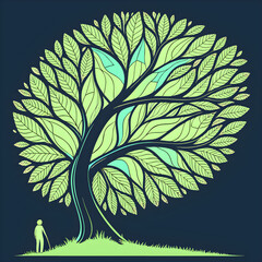 Green Tree vector illustration
