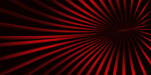 Abstract red light zoom speed on black background technology vector