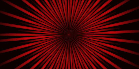 Abstract red light zoom speed on black background technology vector, eps10