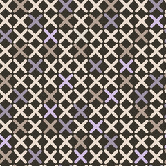 Crosses seamless pattern. Design element for prints, backgrounds, template, web pages and textile pattern. 