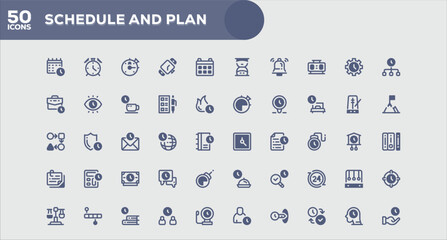 Clean Flat Icons Set for Social Media and Communication Platforms