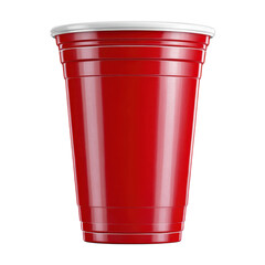 Friends socialize and enjoy drinks from red cups at an outdoor summer party filled with laughter and sunshine