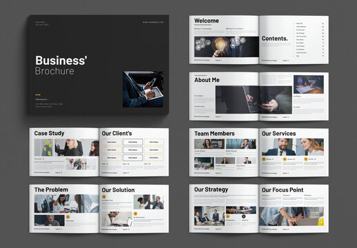 Business Brochure Template Landscape